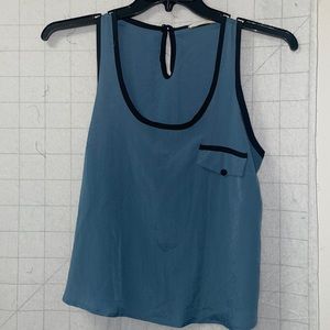 Blue with black trim tank.